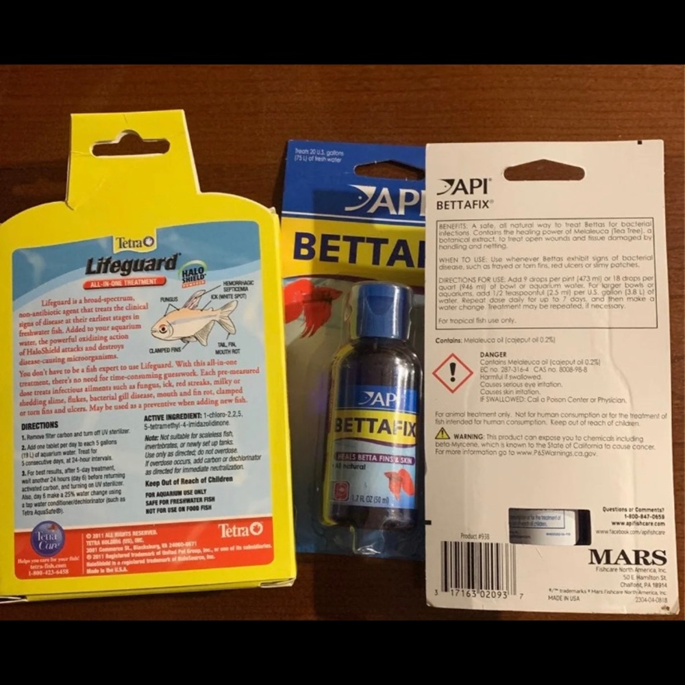 🐾2 / Bettafix and tetra lifeguard  aquaur